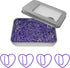 Cute Heart Paper Clips, Purple Paperclips, Gift Idea, 50 Pack