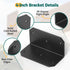 4 Inch 90 4"2"2" (Black-4PCS) Galvanized L Bracket, Degree Corner Brace for Wood, Heavy Duty Angle Bracket for Floating