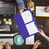 RAZCC 50 Pack Two Pocket Folders, Purple, Fit Letter Size Paper, Pockets for School Office Business Home