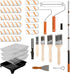 LAANPOLE Paint Roller Kit, 27 Piece Paint Supplies, 9"4" Paint Rollers, 1-4FT
