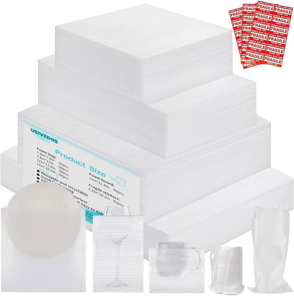 UEIVEDOS Dish Packing Supplies for Moving,320 Moving Supplies 4 Sizes (16 x 12",