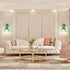 5000mAh Dimmable Vintage Battery Operated Wall Sconces, Rechargeable Wall Light, Wireless Green Flower Glass Lampshad