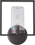 1 13" Transitional Light Rubbed Bronze Outdoor/Indoor Wall Sconce Tall