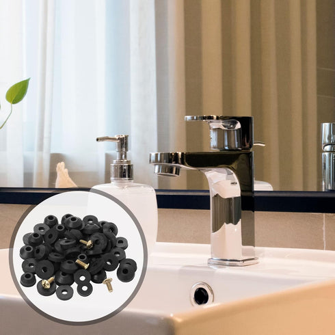 Faucet Washers, 58 Pack Faucet Washer Assortment Kit for Repairing Faucet Leak Worn Out Washers
