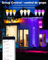Bulbs, Bulbs 2.4GHz E26 A19, 120V, 4 Pack OHLUX Smart Light Color Changing LED for Alexa and Google Assistant, WiFi