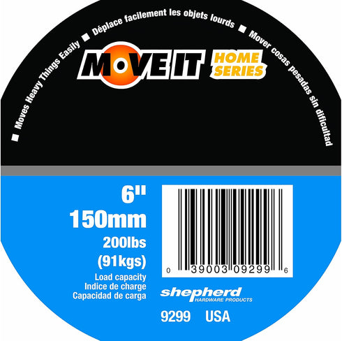 9299 6-Inch 200-lb Move-It Steel Tri-Dolly, Load Capacity