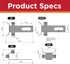 S5-SR-U Heat Cable Clips for Standing Seam Metal Roofs, 10 Pack (Must be Used with S5 Clamps)