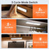 Closet 6 30LEDs 8'' Dimmer LED Light with Charging Station, Pcs Rechargeable Motion Sensor Under Cabinet Lighting