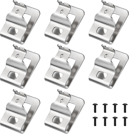 Belt Clips for Dewalt, 8pcs 304 Stainless Steel Drill Clips with Screws for 20V Power Tools