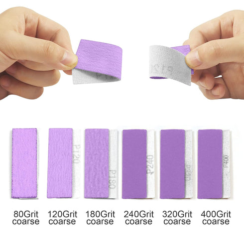 70 PCS Hand Sander Kit, Mini Detail Finger Micro Sander Block for Tight Spaces with Various Grit Sandpaper