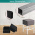 FiveEyes 1.25" Square Tubing Plastic Plug - 10 Pack, 1.25 Inch Square Tube End Cap, Fence Post Pipe Cover