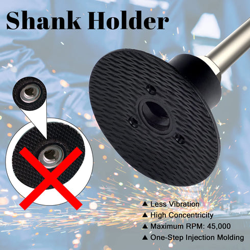 21PCS Set, 2 Inch 1/4" Quick Change Easy Strip Discs Sanding Discs with Disc Pad Holder for Die Grinder Surface Strip
