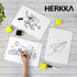 HERKKA 32 Pack Dry Erase Lapboards, Double Sided 9 x 12.5 Inch, Includes 32 Markers and 32 Erasers for Classroom