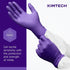 100 Kimberly-Clark Safeskin Purple Nitrile Exam Gloves, Medium, Purple, Box