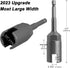 PAGOW Upgraded Large Slotted Hurricane Wingnut Driver - Wing Nut Drill Bit Socket Tool, 1/4" Hex Shank for Panel Wing Nuts, Screws Eye C Hook & Q-Hanger, Steel (Large Slotted Hurricane Wingnut) by PAGOW