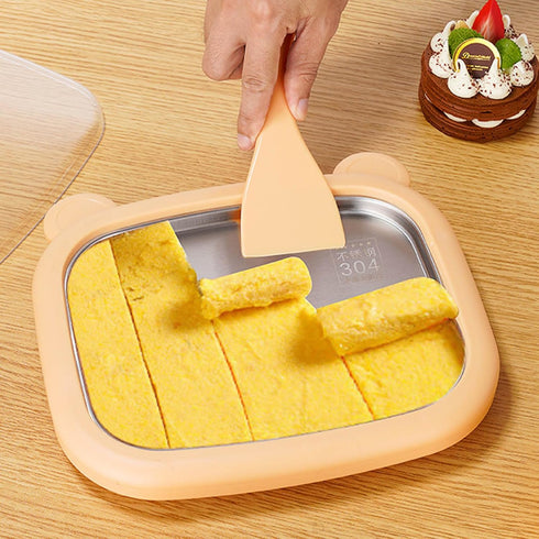 YHBHuj Without Electric Freeze Treats Maker Compact Design Create Homemade Rolled Ice Cream Gelato Yogurt Machine