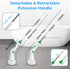 2024 4 Electric Spin Scrubber, New Bathroom Cleaner, Power Shower Cleaning Brush with Extendable Handle & Brush Heads