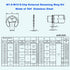 250PCS Stainless Steel E-Clip External Retaining Ring Assortment Set