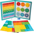 Nuiorfty 1 Set Magnetic Fraction Tiles Educational Colorful Fraction Manipulatives with Magnetic Snap Writable Erasable