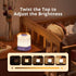 4000mAh Dimmable, 3 Lyridz LED Nursery Night Light with Clock, Portable Breastfeeding Table Lamp for Baby with Remote