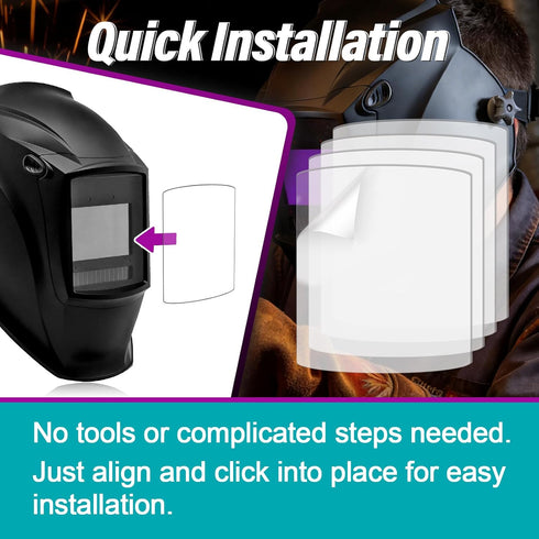Joworthy 18 216326 MP-10 Pcs Front Lens Replacement Compatible with Miller Digital Elite Welding Helmets - Ultra Clear