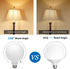 2 Pack G40/G125 Globe LED Bulb, Warm White 2700K Dimmable, 5W Equivalent 40W LED Globe Light Bulbs, E26 Base