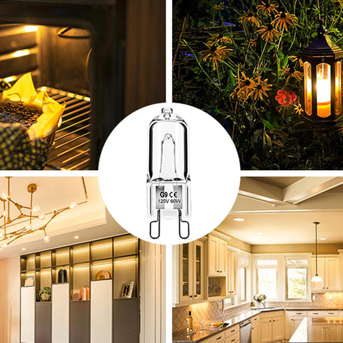 60W G9 Bulbs 2 12 G9 Bulb 60 120V, T4 G9 Bulb Bulb, Dimmable Halogen Light Pin, Pcs Xenon Watt JCD Halogen Bi-Pin Small