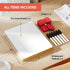 MaxGear 6 Pack Small White Board Dry Erase Boards, 9" x 12" Mini with Erasers and Markers