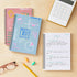 Paper Junkie 5 Pack Spiral Journal, Small Notebooks Bulk, 6" x 8", 120 Lined Pages, 5 Colors Kraft Paper Covers