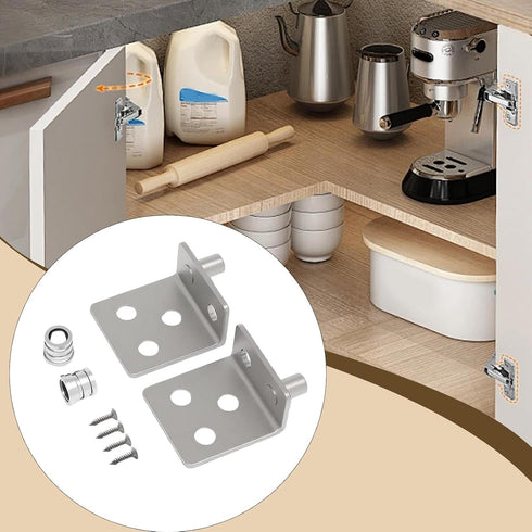 Generic 2 Pieces Shelf Corner Bracket L Bracket Angle Bracket Stainless Steel Shelf Support for Furniture Shelf