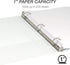 Samsill Durable 1 Inch Binder, Made in The USA, Round Ring Customizable Clear View Binder, White, 4 Pack (MP48437)
