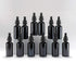 YIZHAO Black Glass Dropper Bottle 2oz, Tincture Bottles with Glass Dropper for Essential Oils, 12 Pcs