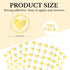 Zonon 500 Pieces Clear Heart Envelope Seals, Wedding Heart Stickers, 1.26 Inch Round Sealing Sticker for Invitations