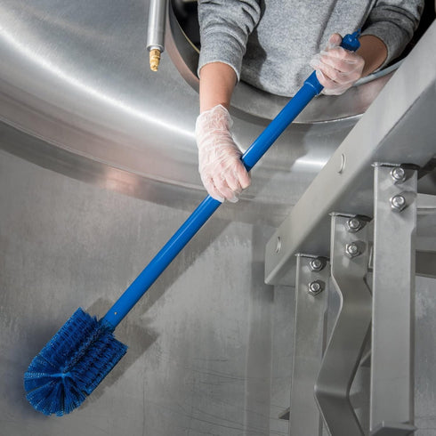 SPARTA 30 Inches Industrial Tank Brush, Pipe Brush with Handle for Commercial Kitchens, Polyester, Blue