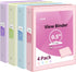 SUNEE 3 Ring Binder 1/2 Inch 4 Pack - Clear View Binder Three Ring PVC-Free (Fit 8.5x11 Inches) for School Binder or