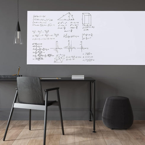 HAMIGAR White Board Dry Erase Sticker for Wall, Sticky White Board Paper, Peel and Stick Wallpaper, 17.5x196.9 Inch