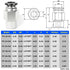 TAILONZ PNEUMATIC Male Straight 4mm Tube OD x 1/8 Inch NPT Thread Push to Connect Fittings PC4-N1 (Pack of 2)