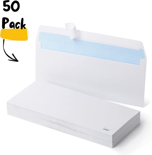 Mr. Pen- Security Envelopes #10, 50 Pack, Envelopes Self Seal, Business Envelopes, Security Envelopes Peel and Seal, Self Sealing Envelopes, 10 Security Envelopes, No 10 Envelopes. by Mr. Pen