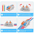 MELFIE 20PCS Lever Wire Connectors, 2 in 4 Out Quick Wire Connectors for AWG 28-12 Electrical Terminal Block
