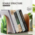 VstaDank Cute Banana Leaves Book Ends for Shelves Decorative Wooden Bookends Non-Skid Metal Book Stopper Large Book
