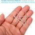 PATIKIL 1.57x0.11 400Pcs Aluminium Chandelier Connector Pins, Chandelier Crystal Clips for Fastening Crystals Parts