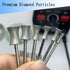 6 Pcs Diamond Burs Set - Coarse Grit Mounted Grinding Bits for Rotary Tool/Die Grinder (80#) Bracelet/Ring Making Tools