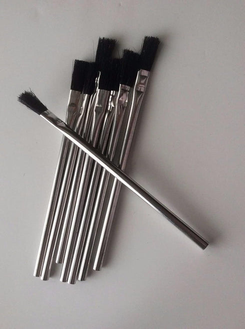 Pro Grade Acid Brushes, 72 Count, 3/8" Boar Hair Acid Flux Brushes
