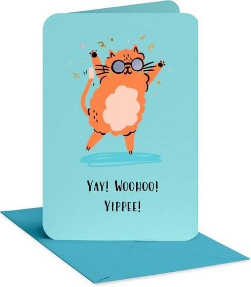American Greetings Funny Thank You Card, Silly Gratitude Card (Happy Dance)