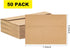 Kraft Envelopes, 50 Pack, 5 x 7 Inch, Brown Envelopes,A7 Envelopes, Card Envelopes, Kraft Paper Envelopes, Invitation Envelopes, Postcard Envelopes (Brown) by HongyiTime
