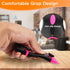 Razor Blade Scraper Tool with Safety Cap, 20Pcs Plastic Razor Blades, Pink Razor Scraper for Glass, Paint, Gum, Cooktop