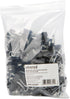 Small Binder Clips, Steel Wire, 3/8" Capacity, 3/4" Wide, Black/Silver, 144/Pack