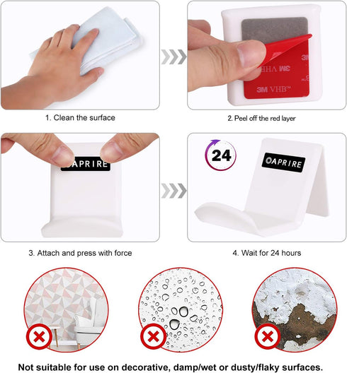 OAPRIRE 3M Double Sided Adhesive Tape Pads, 20 PCS Multipurpose Replacement Mounting Tape