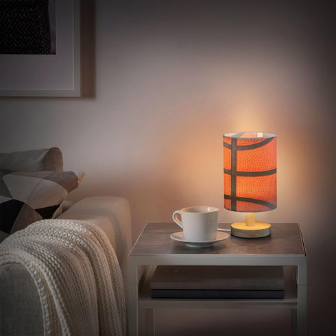 Vozoza Basketball LED Table Lamp with USB Port Night Light Bedroom Lamps for Nightstand Living Room Dorm Home Office