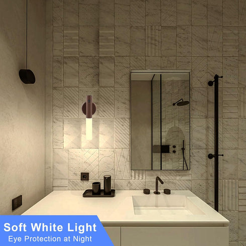Set 2 360 2PCS) LANDGOO LED Motion Sensor Lights, of Battery Operated Stick on Wall Sconces, Rechargeable Lighting